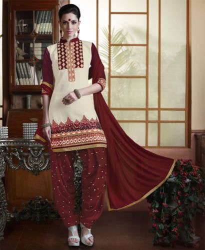 Embroidered Patiala Salwar Suit 01
