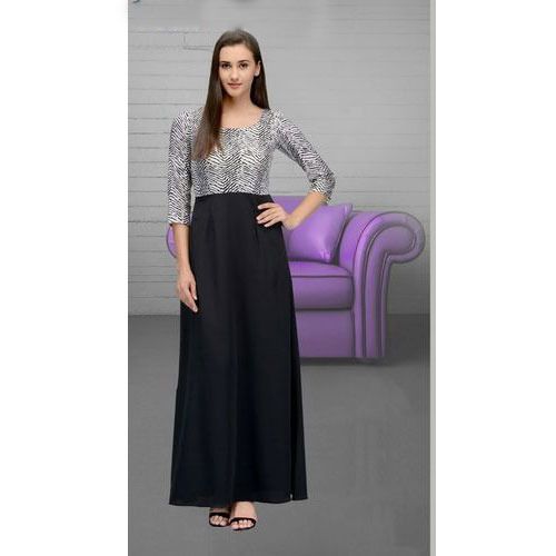 Party Wear One Piece Dress 07