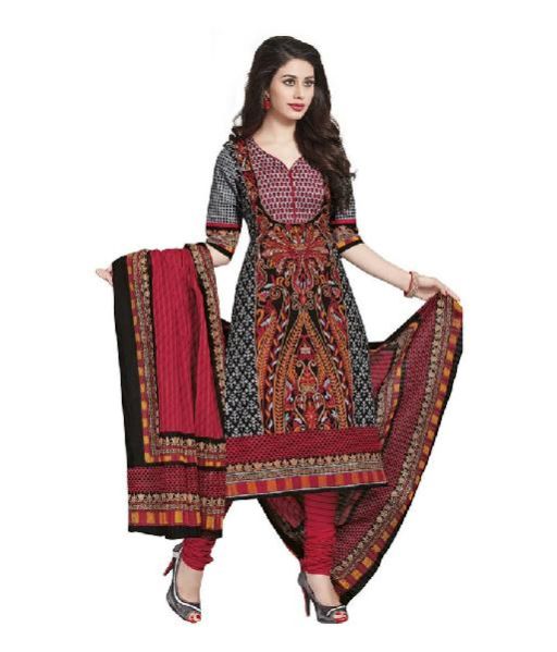 Printed Churidar Suit 02