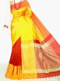 Silk Cotton Saree With Blouse 03