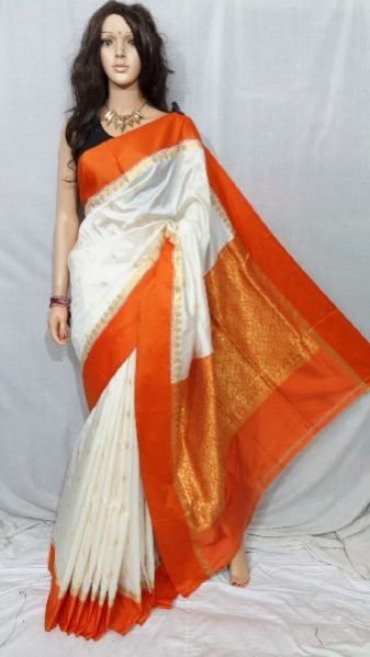Silk Cotton Saree With Blouse 13
