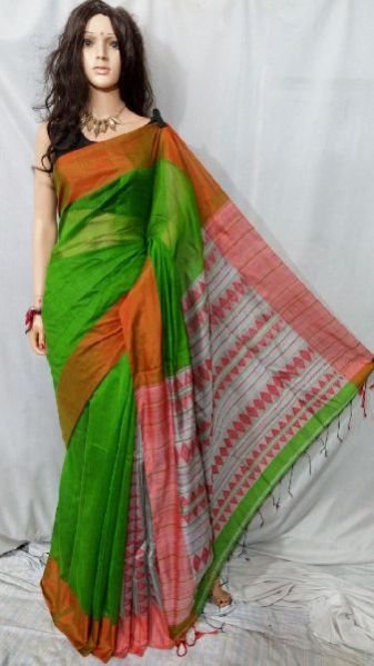 Silk Cotton Saree With Blouse 19