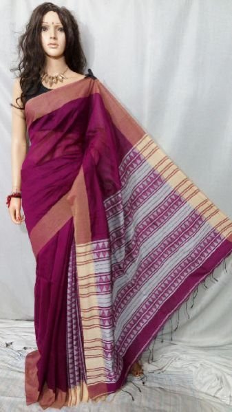 Silk Cotton Saree With Blouse 20