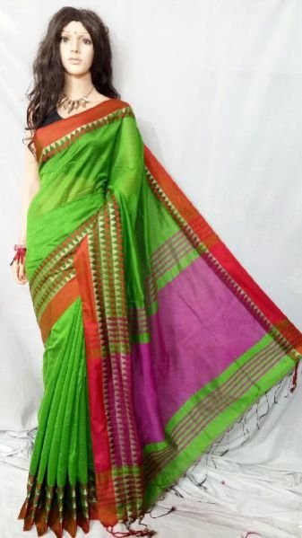 Silk Cotton Saree With Blouse 21