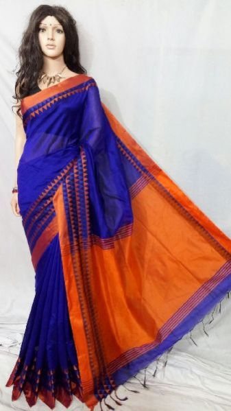 Silk Cotton Saree With Blouse 22