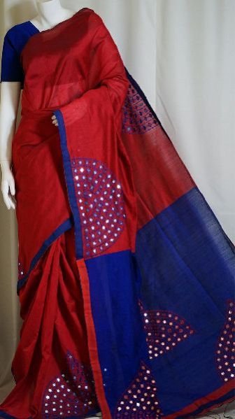 Silk Cotton Saree With Blouse 24