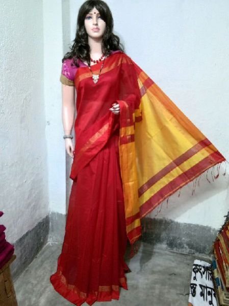 Silk Cotton Saree With Blouse 30