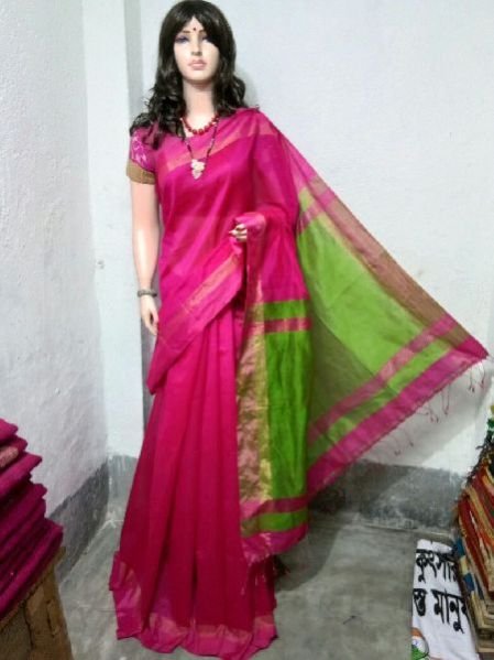 Silk Cotton Saree With Blouse 31
