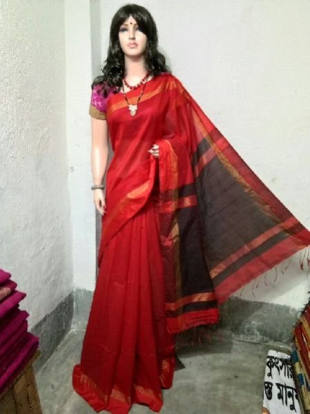 Silk Cotton Saree With Blouse 32