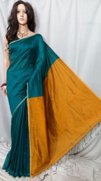 Silk Cotton Saree With Blouse 34