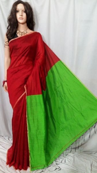 Silk Cotton Saree With Blouse 35