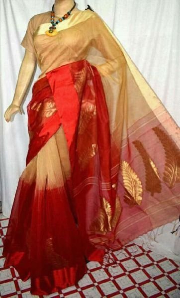 Silk Cotton Saree With Blouse 37