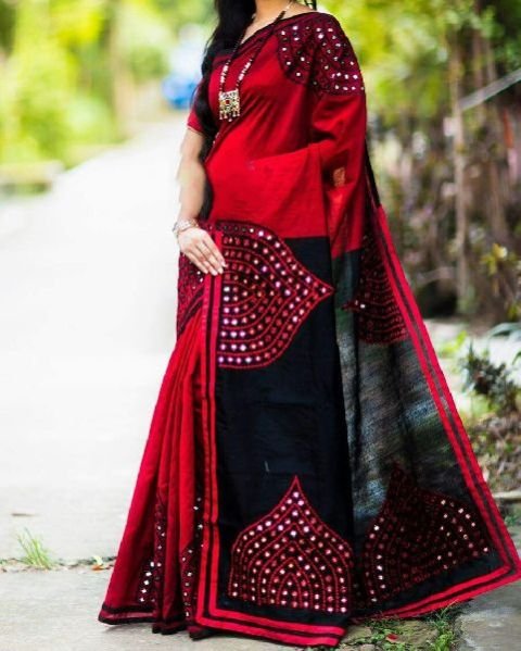 Silk Cotton Saree With Blouse 38