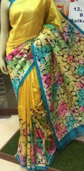 Tussar Silk Saree With Blouse 01