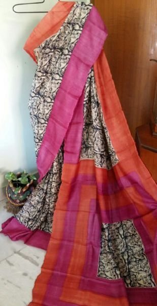 Tussar Silk Saree With Blouse 02