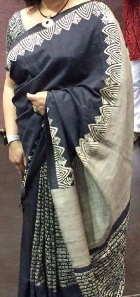 Tussar Silk Saree With Blouse 03