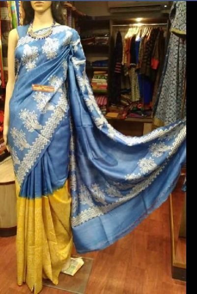 Tussar Silk Saree With Blouse 04