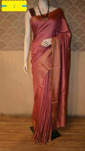 Tussar Silk Saree With Blouse 05