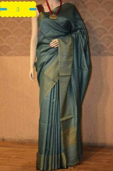 Tussar Silk Saree With Blouse 06