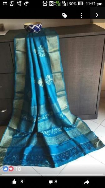 Tussar Silk With Zari Border 03
