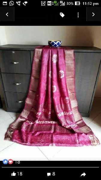 Tussar Silk With Zari Border 05
