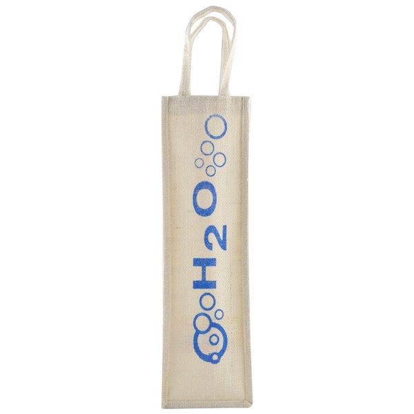 Jute Printed Water Bottle Bag 01