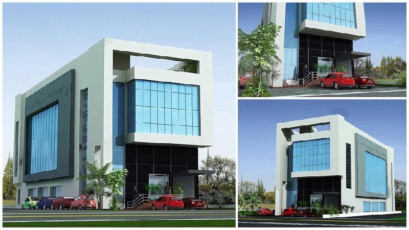 Aluminum Composite Panel Elevation 01