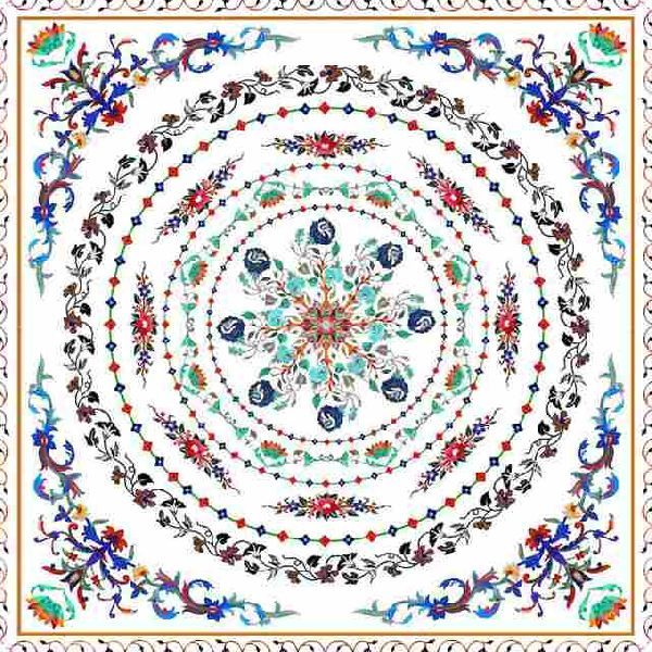 Decorative Marble Rangoli 01