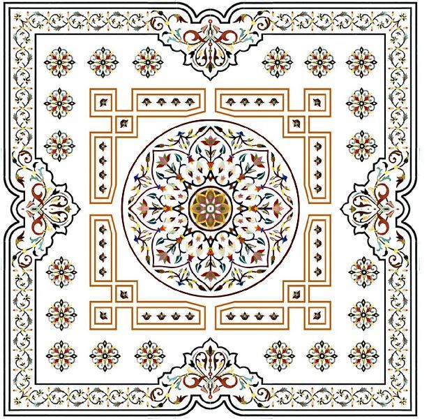 Decorative Marble Rangoli 09