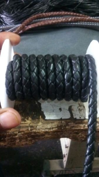 Antique Braided Leather Cord 05
