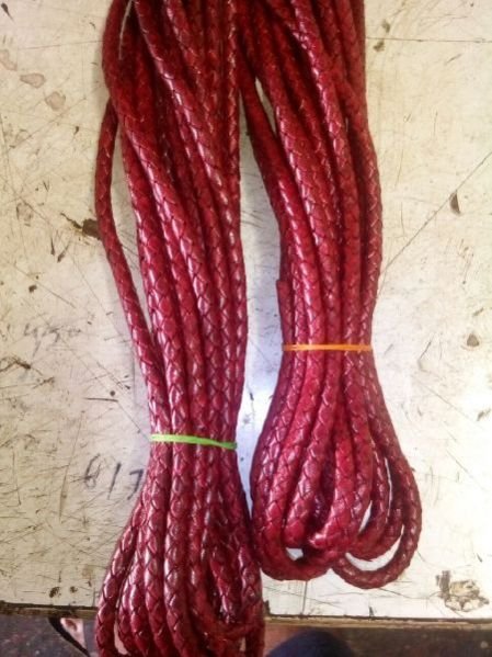 Antique Braided Leather Cord 02
