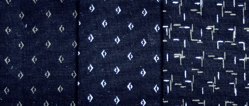 Blue Printed Fabric 01