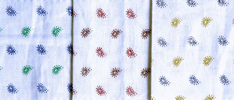 Khadi Screen Printed Fabric 02