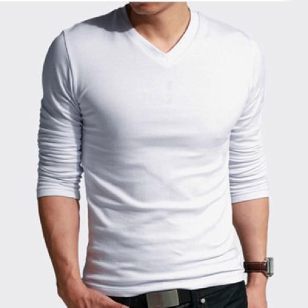 Mens Cotton V Neck T-Shirt