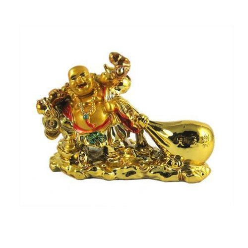 Feng Shui Laughing Buddha with Money Bag Statue
