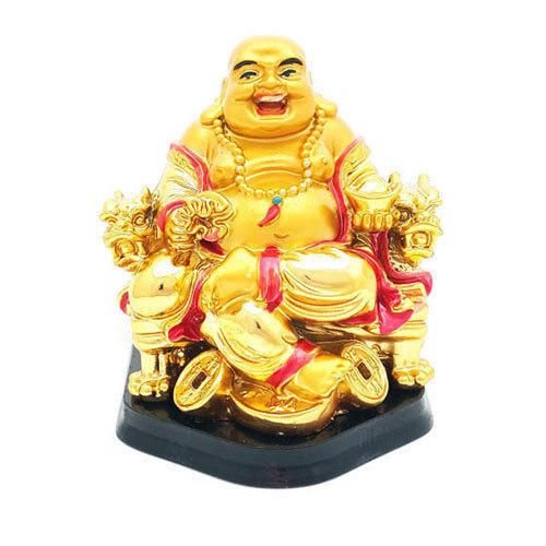 Feng Shui Laughing Buddha with On Chair Statue