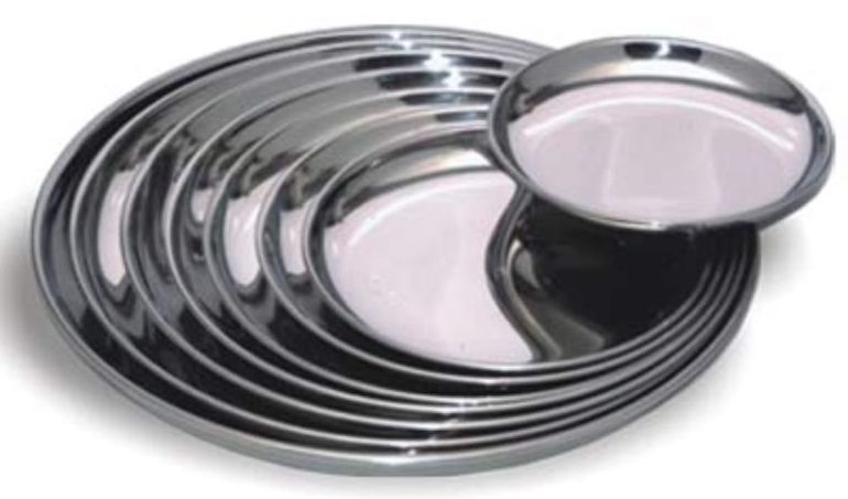 Stainless Steel Dinner Plates 02