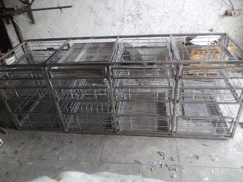Stainless Steel Kitchen Trolley 01
