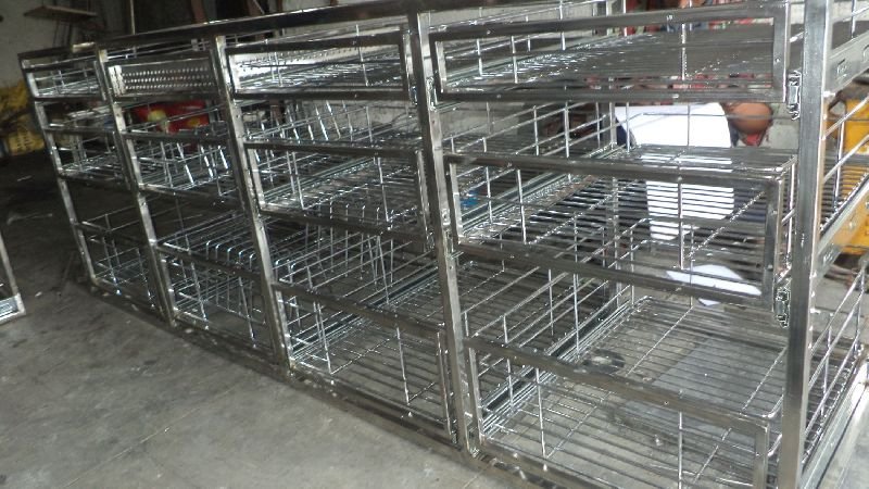 Stainless Steel Kitchen Trolley 02