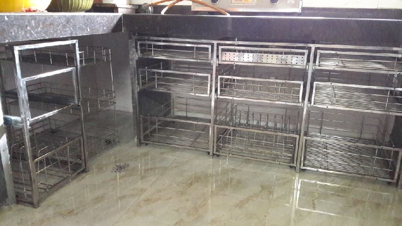 Stainless Steel Kitchen Trolley 04