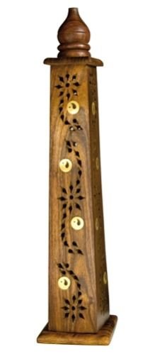 Wooden Incense Stick Burner Tower 06