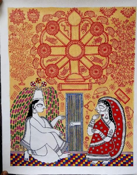 Patachitra Art Dupatta 01