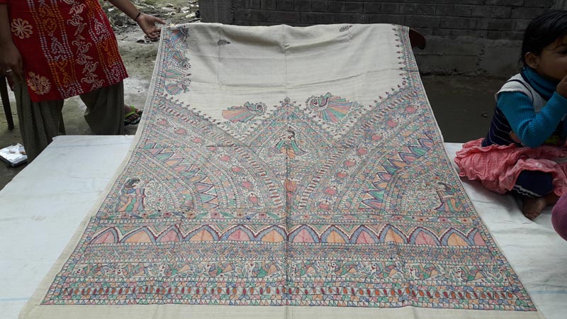 Patachitra Art Saree 03