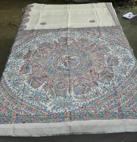 Peacock Art Saree 02