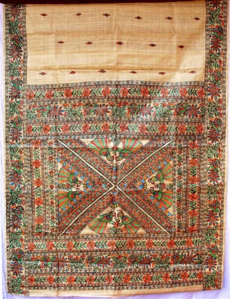 Peacock Art Saree 04