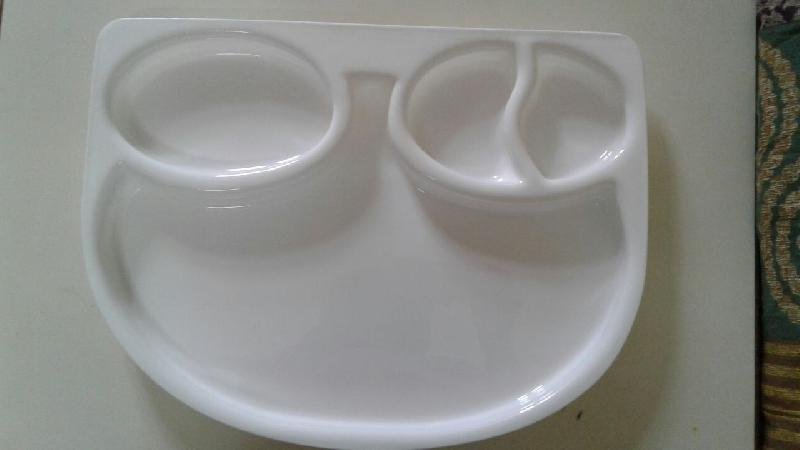 Acrylic Compartment Plate 04