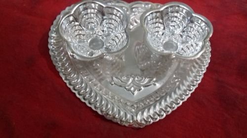 Silver Coated Haldi Kumkum Karanda 01