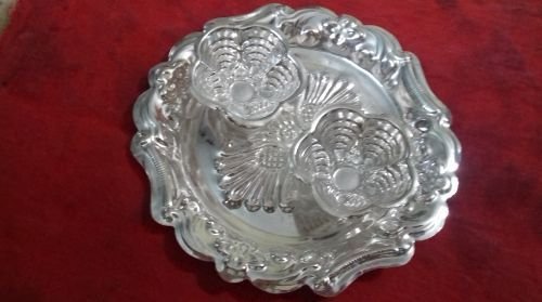 Silver Coated Haldi Kumkum Karanda 02