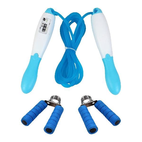 Skipping Rope & Hand Grip Set 01