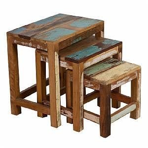 Reclaimed Wooden Stool 14